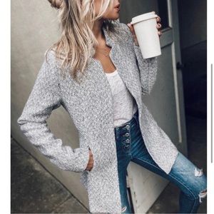 Tayshia Heathered Gray Jacket